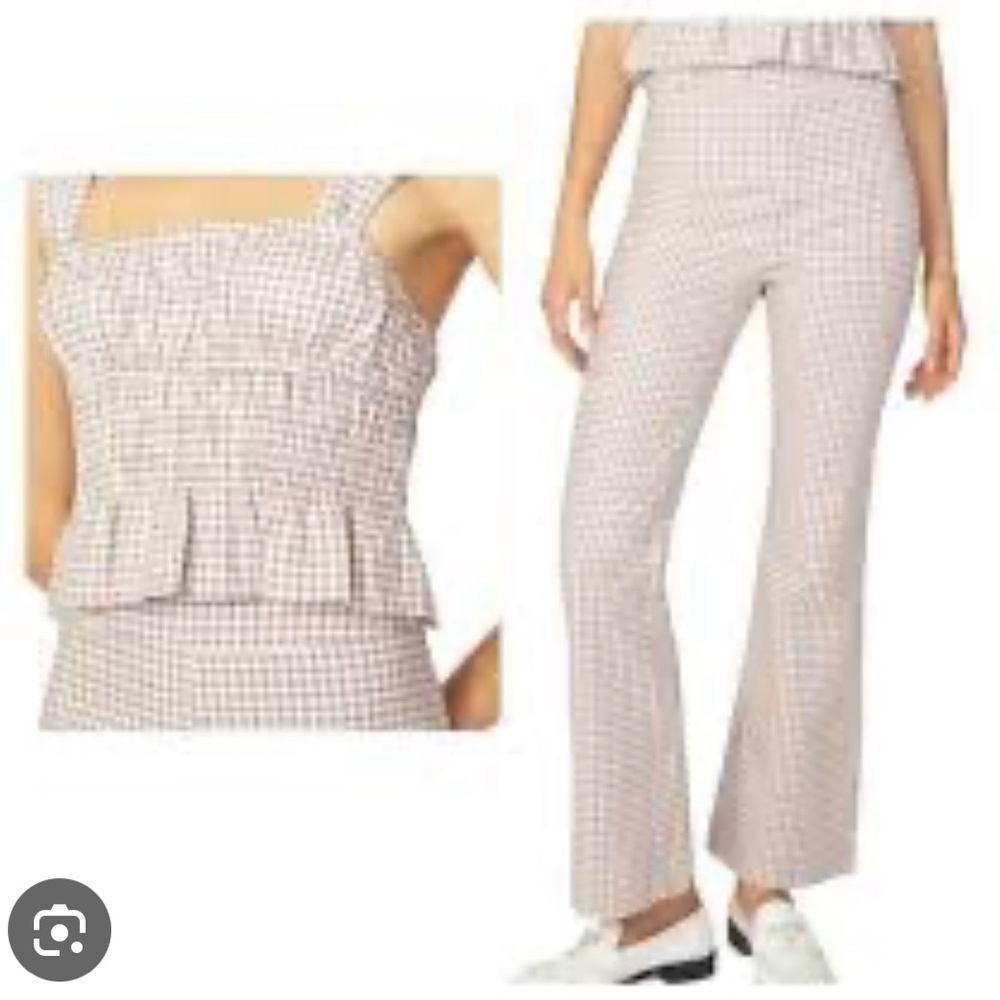 Gingham pant and top set